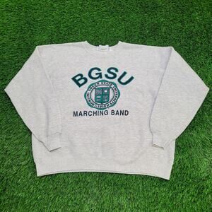 Vintage 90s BGSU Sweatshirt XL 25x23 Marching Band USA